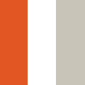 Orange / White / Silver Grey
